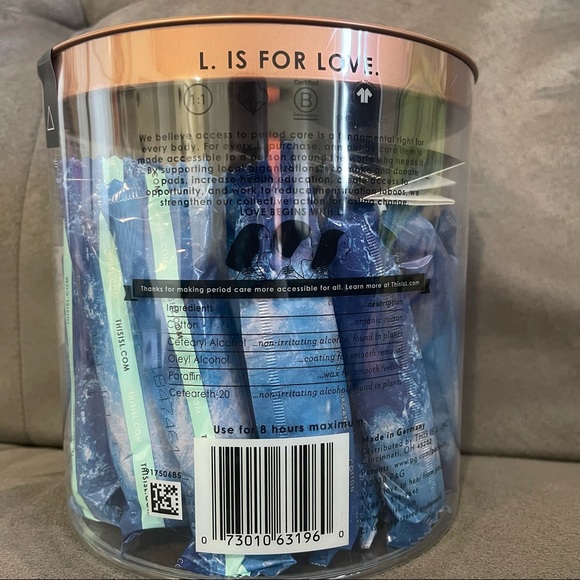 NEW L.Organic Cotton Tampons Super/ Super Plus 30? Natural BPA Free Absorbency - Picture 2 of 3